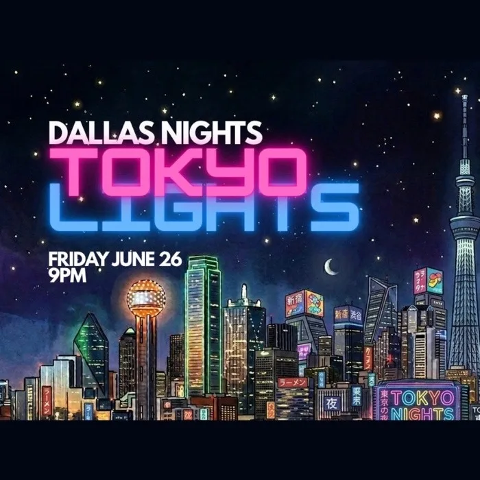 Dallas Nights x Tokyo Lights event poster